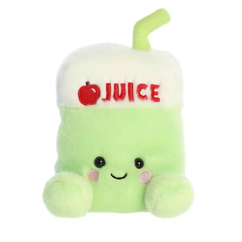 Aurora® Adorable Palm Pals™ Sippy Apple Juice™ Stuffed Animal - Pocket-Sized Play - Collectable Fun - Green 5 Inches