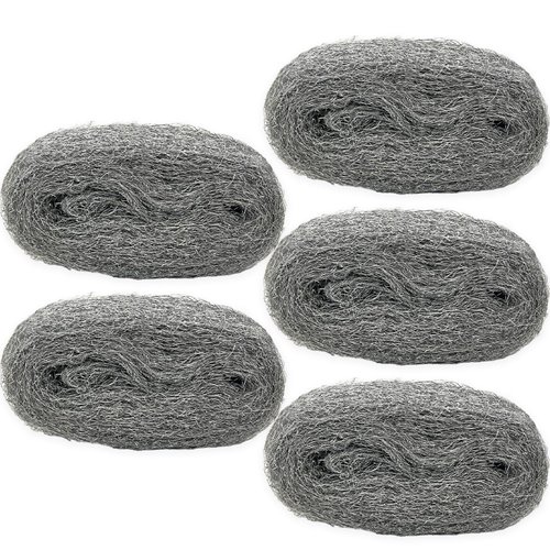 5PACK Steel Wool Fill Fabric DIY Kit for Mice Control, 13 Feet Coarse Wire Hardware Cloth, Mouse Gap Blocker Hole Filler for Block Holes, Wall Cracks, Pipeline, Siding, Vents in Garden House Garage