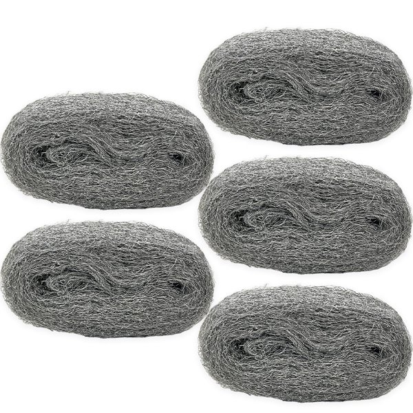 5PACK Steel Wool Fill Fabric DIY Kit for Mice Control, 13 Feet Coarse Wire Hardware Cloth, Mouse Gap Blocker Hole Filler for Block Holes, Wall Cracks, Pipeline, Siding, Vents in Garden House Garage