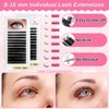 DIY Lashes Extension Kit，227 PCS Eye Lash Extension Starters Kit Lash Extension Training Supplies: Lash Mannequin Head, Removable Eyelids, Lash Glue Rings Fan, Lash Kits for Practice Grafting Makeup