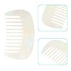 VOCOSTE Hair Comb Wide Tooth, Anti-Static Pocket Size Comb for Thick, Curly Hair, Hair Care, Detangling Comb, for Wet and Dry, White