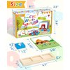 Gojmzo Wooden CVC Word Spelling Games, Preschool Kindergarten Learning Activities, Montessori Educational Toys Gifts for 3 4 5 6 Year Old Kids, Sight Words Flash Cards Reading Letters for Toddlers