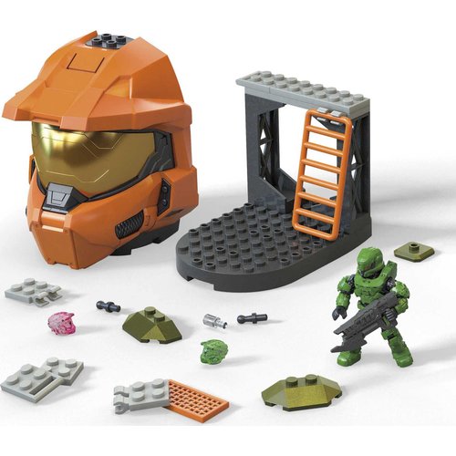 Mega Halo Zone Control Construction Set with Spartan Helmet, Building Toys for Boys, Ages 8+
