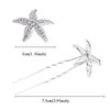 Shop Ginger Wedding Set of 6 Sea Star Rhinestone Crystal Hair Pins Starfish (Gold)