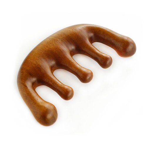 Menesia Head Scalp Comb, Scalp Massage Comb, Sandalwood Scalp Stimulator Comb, Wooden Wide Tooth Comb for Women Hair Growth