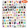 Paintball Temporary Tattoos Gun Birthday Party Decorations Favors Supplies Shooting Themed Cute Stickers 10 Sheets 100 PCS Gifts for Baby Girls Boys Class School Carnival