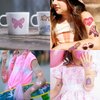 CHARLENT Pink Temporary Tattoos for Girls Party Supplies - 80 PCS Retro Pink Temporary Tattoos for Girls Birthday Party Favors Goodie Bag Fillers