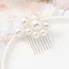 Set of 3 Pearl Hair Accessories, Aegenacess Pearl Hair Comb Silver Hair Pieces for Women Brides and Bridemaids