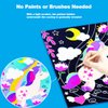 JUNQIU Scratch Art for Kids, Unicorns Black Rainbow Scratch Art Paper Set-Arts and Crafts & Supplies, DIY Activity & Party Games, Gifts for Toddlers, Girls & Boys Ages 3, 4, 5, 6, 7, 8