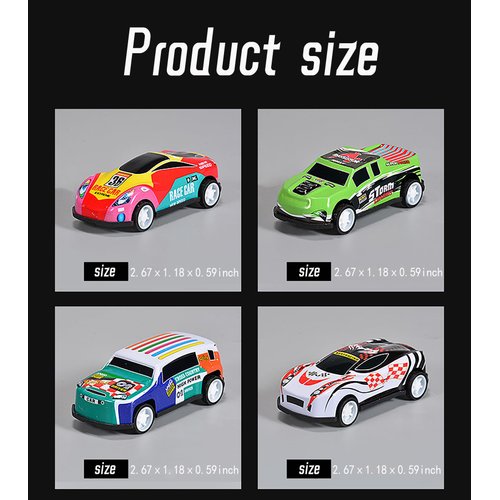 FBDCYIA 48Pcs Random Pull Back Toy Cars for Boys Girls Toddlers 3,4,5,6 Years Old, Mini Die-Cast Race Cars Vehicles Bulk, Party Favors，Pinagift Fillers(48pcs Multicolor)