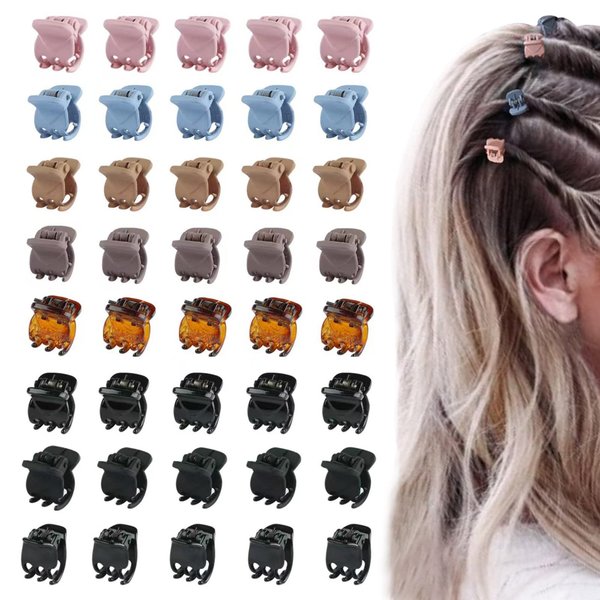 FRDTLUTHW Mini Hair Claw Clips Small Butterfly Hair Clips for Women Girls(Pack of 40)