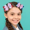 Vsdski 4pcs 4th of July Bow Hair Clips Patriotic Hair Accessories for Girls American Flag Barrette Sparkly Stars Hair Bows Hairpins Alligator Clips for Independence Day Party Cheering Squad Hair Decor