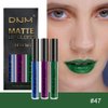 evpct DNM 3Pcs Dark Blue Emerald Green Purple Matte Liquid Lipstick Lip Stain Sets for Women Matte+Lipstick Long Lasting 24 hr Hours Magic Lipstick 24 Hours original Waterproof 21#
