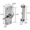C.R. LAURENCE A103 CRL Chrome Sliding Screen Door Latch and Strike with 2-1/4" Screw Holes