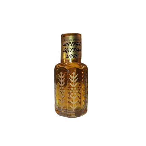 Body Oils by Brenda Superior Egyptian Musk Oil - Concentrated Perfumed Imported Oil - No Alcohol - Scented Oil Attar (12 ml)