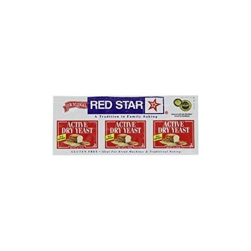 Red Star Active Dry Yeast Non GMO 1.4 Oz. Pack Of 3.
