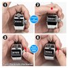SDARMING Tally Counter, 4-Digit Clicker Counter, Metal Hand Tally Counters Clicker Pitch Counter for Counting, Knitting, Coaching, Golf, Lap, Fishing
