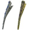 Set of 2 JCGY Alligator Strong Metal Hair Clips Long Duckbill Clips Beakclips for Hair Upstyling for Women Girls NM110-2nSapGpur