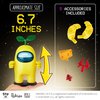 P.M.I. Among Us Action Figure | One of Four 6.7-Inch-Tall Among Us Toys + 5 Hidden Hats & Accessories| Among Us Party Favors and Playable Collectibles | Red Crewmate Among Us Toy