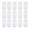 Healthcom 15PCS 15ml Clear Empty Plastic Deodorant Containers 0.5 Oz New Empty Oval Lip Balm Tubes Containers for Lipstick Crayon Chapstick DIY Make Your Own Deodorant Cream Lotion Bar
