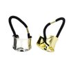 2PCS Metal Cuff Ponytail Holder Elastic Hair Band Rope Women Girls Hair Ties Hair Accessories Hair Rope Golden and Silver