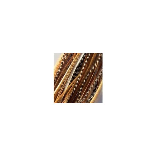 4&quot;-6&quot; Beautiful Natural Mix Feather Hair Extension Made of Salon Quality Feathers