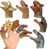 Gemini&Genius Finger Dinosaur Hand Puppets, Realistic Dinosaur Toys, Dinos Finger Puppet, Great Toys or Gifts for Kids T-Rex Spinosaurus Raptor Carnotaurus Triceratops Toys (5Pcs)