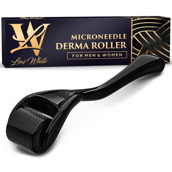Lexi White Beauty Derma Roller Microneedle Roller For Face, Roller for Beard, Microneedling Roller | For Women and Men | Micro Needle Roller For Face Scalp Derma Stamp 0.25mm
