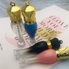 Healthcom 10 Pcs 5ml Mermaid Plastic Lip Gloss Tubes Vials Empty Refillable Lip Glaze Tubes with Crown Wand DIY Lipstick Tube Travel Lipgloss Bottle Cosmetic Container for Woman Girl Makeup,Mix-Color