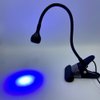 ZOELASS Flash Cure Nail lamp for Gel Nail Polish with Gooseneck and clamp Gel x Nail lamp 5V USB (Black A)