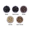 2500pcs/lot Hair Extensions Micro Rings Silicone Lined Micro Beads Hair Feather Extension Rings 5.0X3.0X3.0mm Hair Beads