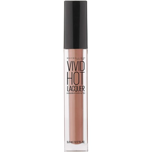 Maybelline New York Color Sensational Vivid Hot Lacquer Lip Gloss, Tease, 0.17 fl. oz.