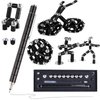 Fidget Pen, Decompression Magnetic Fidget Toy Pen for Kids Adults, Metal Magnet Pen Fidget Toy Multifunctional Deformable Relieve Pressure Magnet Writing Pen Desk Toys Gift (Pen-Black)