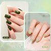 GAOY Jelly Green White Gel Nail Polish Set, 6 Transparent Colors Sheer Gel Nail Kit for Salon Gel Manicure and Nail Art DIY at Home