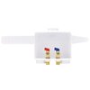 Eastman 60243 Dual Washing Machine Outlet Box, 1/2 in. Sweat, White