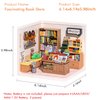 Rolife LED Building Blocks for Adults,1:24 Toy Building Sets,Model Building Kits for Kids Ages 8-12-15,DIY Miniature Dollhouse Kits for Adults,Hobbies for Women Men (3.Fascinating Book Store)
