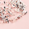 SONGJIE Mini Metal Rivet Punk Nail Charms Gold Silver Cone Nail Art Studs Alloy Spike Studs Nail Jewels Nail Nail Charms for Acrylic Nails Decoration Accessories