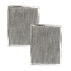 2-Pack Air Filter Factory Replacement For GE WB02X10700 9 X 10.5 X 3/32 Inches Range Hood Combo Filter