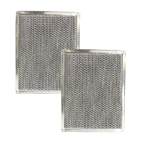 2-Pack Air Filter Factory Replacement For GE WB02X10700 9 X 10.5 X 3/32 Inches Range Hood Combo Filter