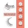 False Eyelashes Natural Look Wispy Lashes 10mm Short Lashes C Curl Strip Lashes 0.1MM Thin Band Lashes Pack Fake Eyelashes Siligli Eyelashes 7 Pair