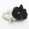 Hair Ties Satin Silk Scrunchies for Women Rubber Bands for Hair (White)