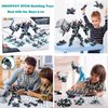 MOONTOY 577PCS STEM Robot Building Toys Set 25-in-1 Engineering Kit Building Blocks Bricks Construction Vehicles Educational Christmas Birthday Gifts for Kids Boys Girls 5 6 7 8 9 10 11 12+ Year Old