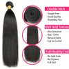10A Straight Bundles Human Hair 3 Bundles 20 22 24 inch Straight Hair Bundles Unprocessed Brazilian Virgin Human Hair Weave Bundles Natural Black Hair Extensions