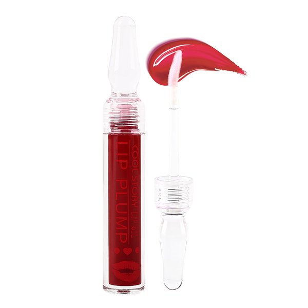 COOL STORY Lip Fuller Gloss, Moisturizing Hydrating Lip Serum, Fuller Lip Care, Lip Plumping Oil for Women 4#