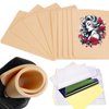 Tattoo Fake Skin - 5Pcs 3MM Tattoo Practice Skins 10Pcs Tattoo Transfer Paper Tattoo Skin Practice Kit Tattoo Stencil Paper Tattoo Accessories Tattoo Starter Kit