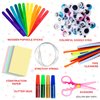 Dragon Too Mega Kids Crafts and Art Supplies Jar Kit - 1000+ Piece Set - Instructional Booklet Included - Revised Glitter Glue, Construction Paper, Popsicle Sticks, Googly Eyes, Pipe Cleaners