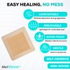 MedVance TM Silicone - Bordered Silicone Adhesive Foam Dressing Size 7"x7" (5"x5" pad), Box of 5 dressings