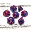 Polyhedral DND Dice Set, 6Pack Double-Colors Dice Sets with D4 D6 D8 D10 D% D12 D20 Compatible with Dungeons and Dragons D&D RPG MTG Table Games (6Colors 42 Pieces)