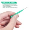 ewinever 100 Pieces Interdental Brush, Toothpicks Tooth Flossing Head Oral Dental Hygiene Brush,Braces Brush Teeth Cleaner Dental Floss Stick Tooth Cleaning Tool