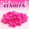 VENOFEN 50PCS Pink Hair Beads Hot Pink Jumbo Beads for Braids Pony Beads for Kids Girls Jewelry Making Kit Loc Dreadlock Accessories Braid Decoration, Small